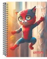 Caderno Espiral Capa Dura Super Pets 20 Matérias 320 Folhas