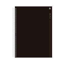 Caderno espiral capa dura univ. colors preto 10m 160f animativa