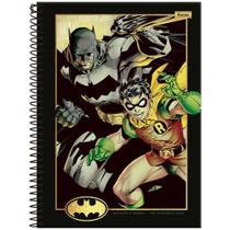 Caderno Espiral Capa Dura Universitário 1 Matéria Batman 80 Folhas FORONI