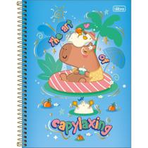 Caderno Espiral Capa Dura Universitário 1 Matéria Capyclub Capivara 80 Folhas Tilibra (SKU 16505)