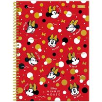 Caderno Espiral Capa Dura Universitário 1 Matéria Disney Minnie Mouse 80 Folhas FORONI