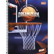 Caderno Espiral Capa Dura Universitário 1 Matéria Flip+ Masculino 96 Folhas 394254