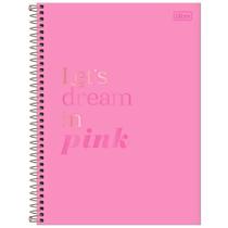 Caderno Espiral Capa Dura Universitário 1 Matéria Love Pink 80 Folhas Tilibra