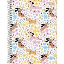 Caderno Espiral Capa Dura Universitário 1 Matéria Pepper Feminino 80F Tilibra
