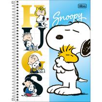 Caderno Espiral Capa Dura Universitário 1 Matéria Snoopy 80 Folhas - Hugs Snoopy