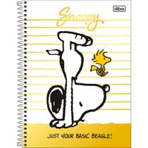 Caderno Espiral Capa Dura Universitário 1 Matéria Snoopy 80 Folhas - Just Your Basic Beagle!