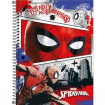 Caderno Espiral Capa Dura Universitário 1 Matéria Spider-Man 80 Folhas