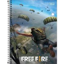 Caderno Espiral Capa Dura Universitário 10 Matéria 160 Folhas Free Fire Capa 01 - Tilibra