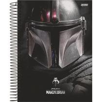 Caderno Espiral Capa Dura Universitário 10 Matérias (160 Folhas) Jandaia Star Wars Mandalorian
