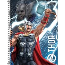 Caderno Espiral Capa Dura Universitário 10 Matérias Avengers 160 Folhas TILIBRA