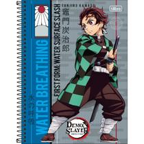 Caderno Espiral Capa Dura Universitário 10 Matérias Demon Slayer 160 Folhas - 1 Personagem E Faixa Azul Caderno Espiral Capa Dura Universitário 10 Matérias Demon Slayer 160 Folhas - 1 Personagem E Faixa Azul