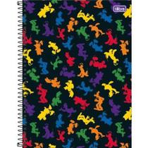 Caderno espiral capa dura universitário 10 matérias mickey rainbow 160 folhas Caderno espiral capa dura universitário 10 matérias mickey rainbow 160 folhas