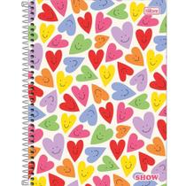 Caderno Espiral Capa Dura Universitário 10 Matérias Show Feminino 160 Folhas TILIBRA Caderno Espiral Capa Dura Universitário 10 Matérias Show Feminino 160 Folhas TILIBRA