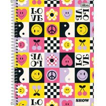 Caderno Espiral Capa Dura Universitário 10 Matérias Show Feminino 160 Folhas TILIBRA Caderno Espiral Capa Dura Universitário 10 Matérias Show Feminino 160 Folhas TILIBRA