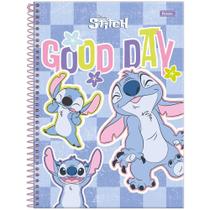 Caderno Espiral Capa Dura Universitário 10 Matérias Stitch 160 Folhas FORONI