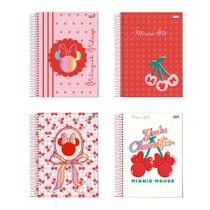 Caderno espiral capa dura universitário 10x1 160 folhas Minnie Arts - Jandaia