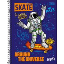 Caderno Espiral Capa Dura Universitário 16 Matérias Spice Masculino 256 Folhas
