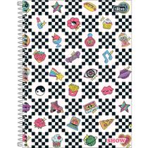 Caderno Espiral Capa Dura Universitário 20 Matérias Show Feminino 320 Folhas