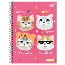Caderno Espiral Capa Dura Universitário A4 1 Matéria 80 Folhas Feminino Show Tilibra Estampa 2