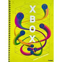 Caderno Espiral Capa Dura Universitário A4 Xbox 80 Folhas CREDEAL