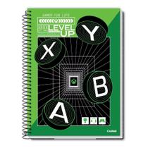 Caderno Espiral Capa Dura Universitário A4 Xbox 80 Folhas CREDEAL