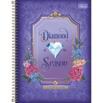 Caderno Espiral Capa Dura Universitário Connect 10 Matérias Bridgerton 160 Folhas - The Diamond Of The Season