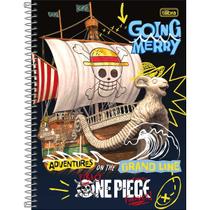 Caderno Espiral Capa Dura Universitário Connect 10 Matérias One Piece Netflix 160 Folhas - Barco Going Merry
