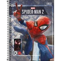 Caderno Espiral Capa Dura Universitário Connect 10 Matérias Spider-Man Game 160 Folhas Spider Man Selfie