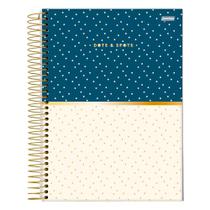 Caderno Espiral Capa Dura Universitário Dots e Spots 10 Matérias 160 Folhas JANDAIA Estampa 3