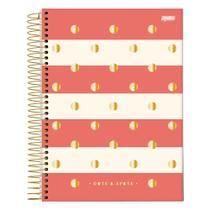 Caderno Espiral Capa Dura Universitário Dots e Spots 10 Matérias 160 Folhas JANDAIA Caderno Espiral Capa Dura Universitário Dots e Spots 10 Matérias 160 Folhas JANDAIA