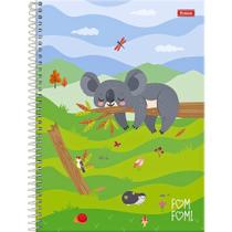 Caderno Espiral Capa Dura Universitário Fom Fom 80 Folhas FORONI Caderno Espiral Capa Dura Universitário Fom Fom 80 Folhas FORONI