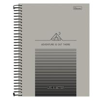 Caderno Espiral Capa Dura Universitário Life is Better 80 Folhas CARDESIL