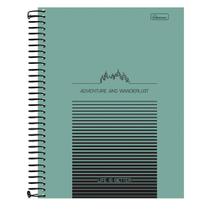 Caderno Espiral Capa Dura Universitário Life is Better 80 Folhas CARDESIL