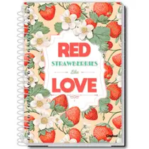 Caderno Espiral Capa Dura Universitário My Collection Feminino 96 Folhas CREDEAL