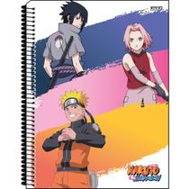 Caderno Espiral Capa Dura Universitário Naruto 1 Matéria São Domingos 80 Folhas