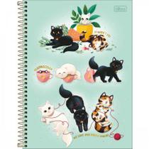 Caderno Espiral Capa Dura UNIVERSITÁRIO PURRFECT CATS 10 Matérias 160 Folhas - Tilibra