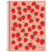 Caderno Espiral Capa Dura Universitário Spice Feminino 256f 16 Matérias TILIBRA