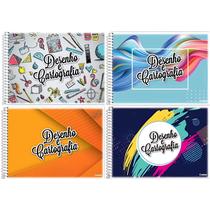 Caderno Espiral Capa Flexível Cartografia e Desenho - 96 Folhas - Credeal