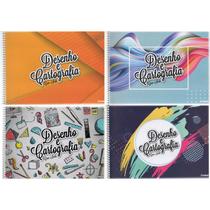 Caderno Espiral Capa Flexível Cartografia e Desenho C/ Seda - 48 Folhas - Credeal