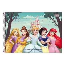 Caderno Espiral Cartografia e Desenho Princesas - Tilibra Caderno Espiral Cartografia e Desenho Princesas - Tilibra