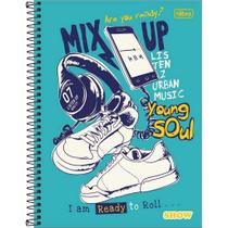 Caderno Espiral Cd 80fls Show Masculino Tilibra Com Adesivo