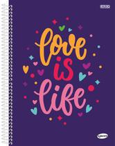 Caderno Espiral CD Unviversitário 10 Matérias KBOM Feminino 200 Folhas Animativa