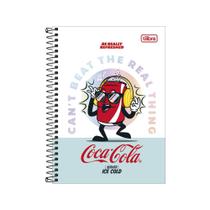 Caderno Espiral Coca-Cola 1/4 - 80 Folhas - Really Refreshed - Tilibra