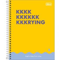 Caderno Espiral Colegial 10 Matérias 4Fun Capa Dura 160 Folhas Detalhes Metalizados