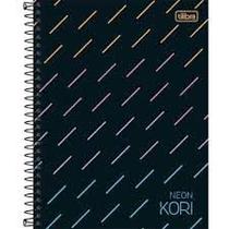 Caderno Espiral Colegial 80F CD Neon
