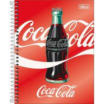 Caderno Espiral Colegial Coca-Cola 10 Matérias 160 Folhas TILIBRA Vermelho