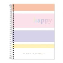 Caderno espiral colegial happy colors 80 folhas tilibra