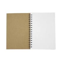 Caderno Espiral De Capa Macia De Papel Kraft Natural Sem Forro Bloco De Livro De Esboço Em Branco