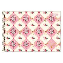 Caderno Espiral Desenho e Cartografia Be Berry Morangos 80 Folhas Capa Dura Tilibra