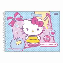Caderno Espiral Desenho e Cartografia Hello Kitty 80 Folhas Capa Dura - Jandaia Caderno Espiral Desenho e Cartografia Hello Kitty 80 Folhas Capa Dura - Jandaia